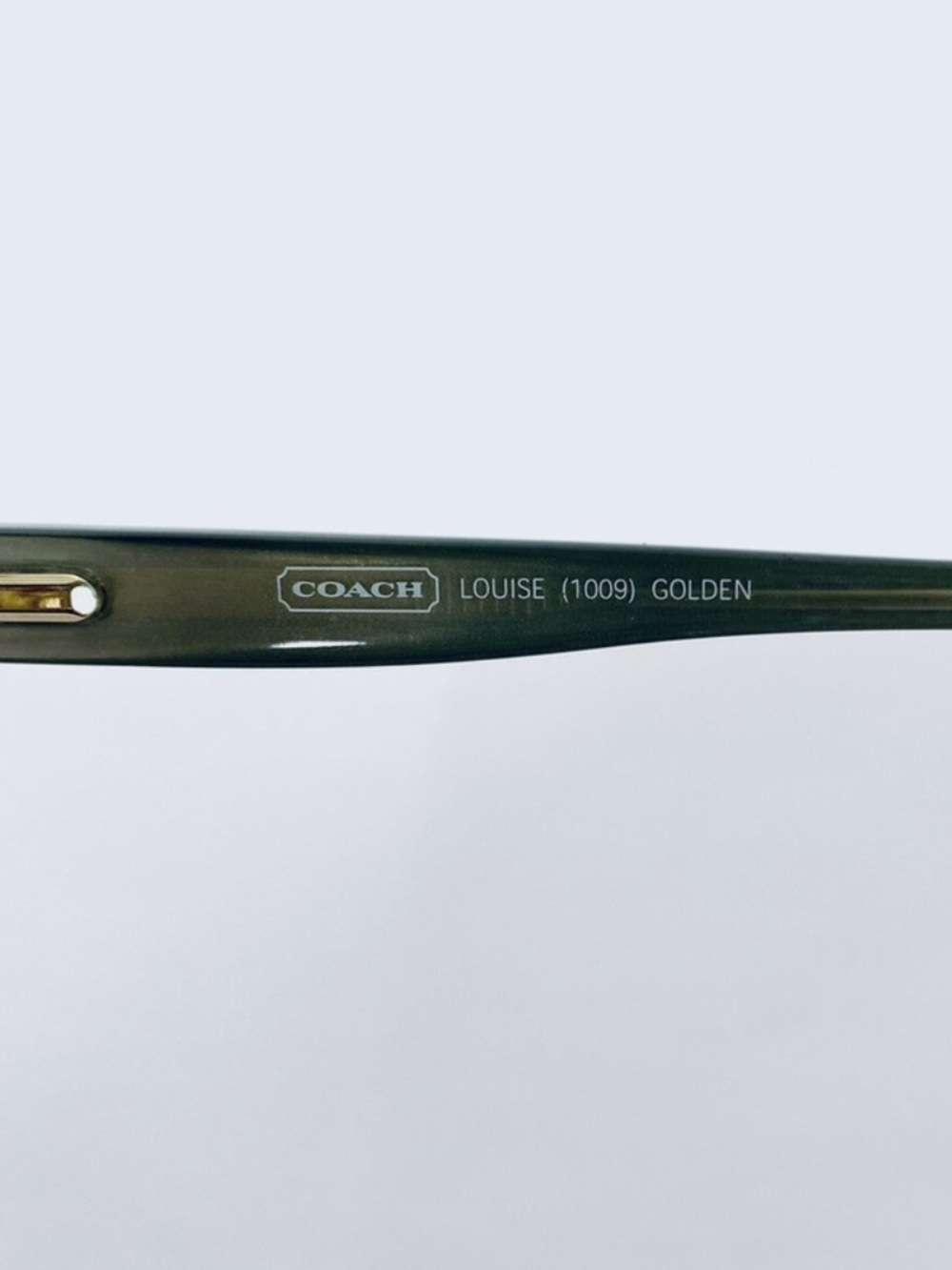 Authentic Coach CC Monogram Gold Metal Full Rim Rectangular Glasses - Picture 5 of 5